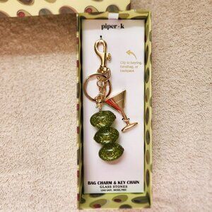 Piper K Martini Keyring, Handbag or Backpack - NWOT